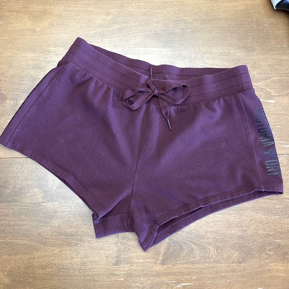 Plum Colored Victoria Sport Booty Shorts size M